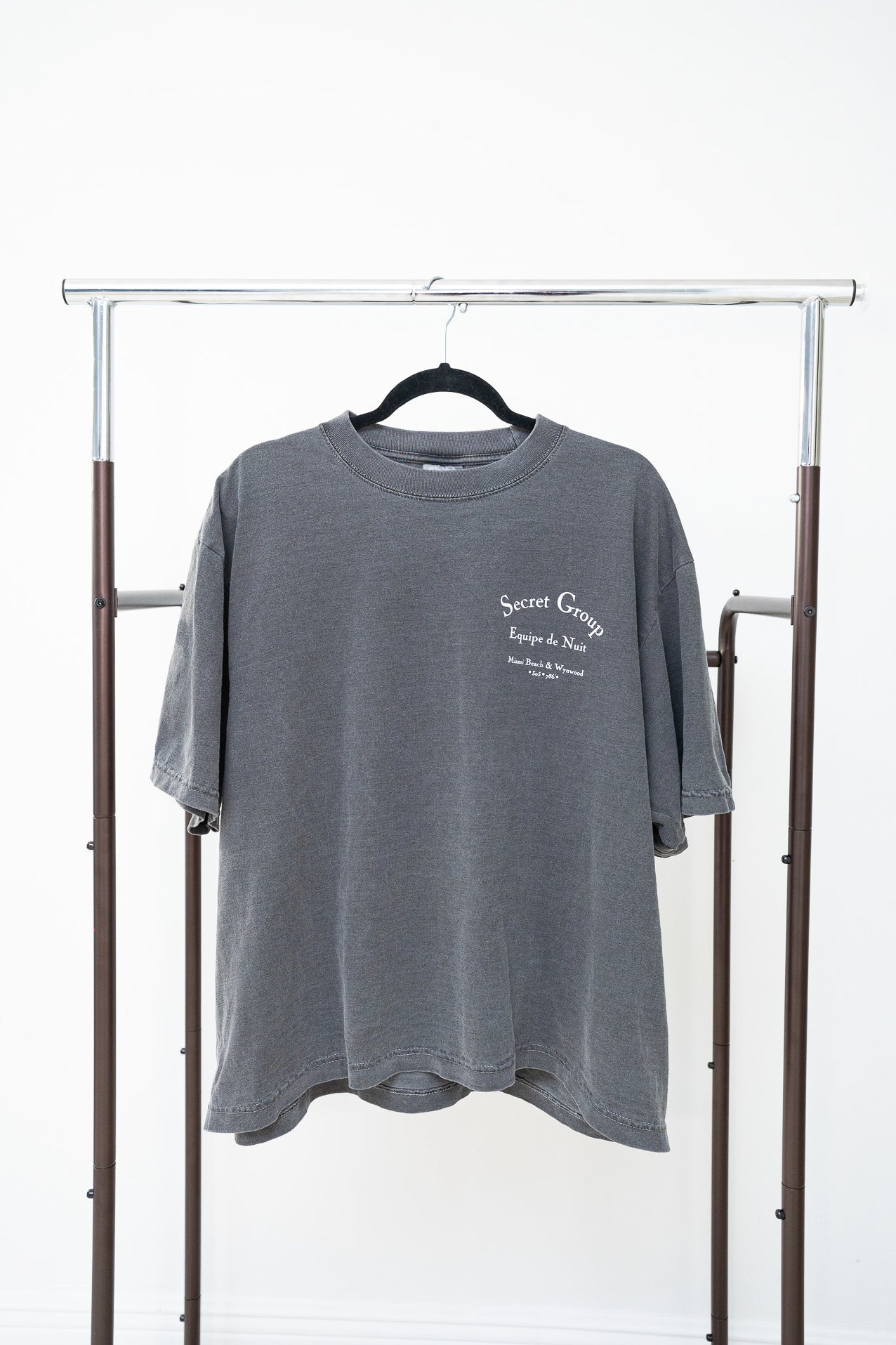 SG Embroidered Oversized Tee - gray