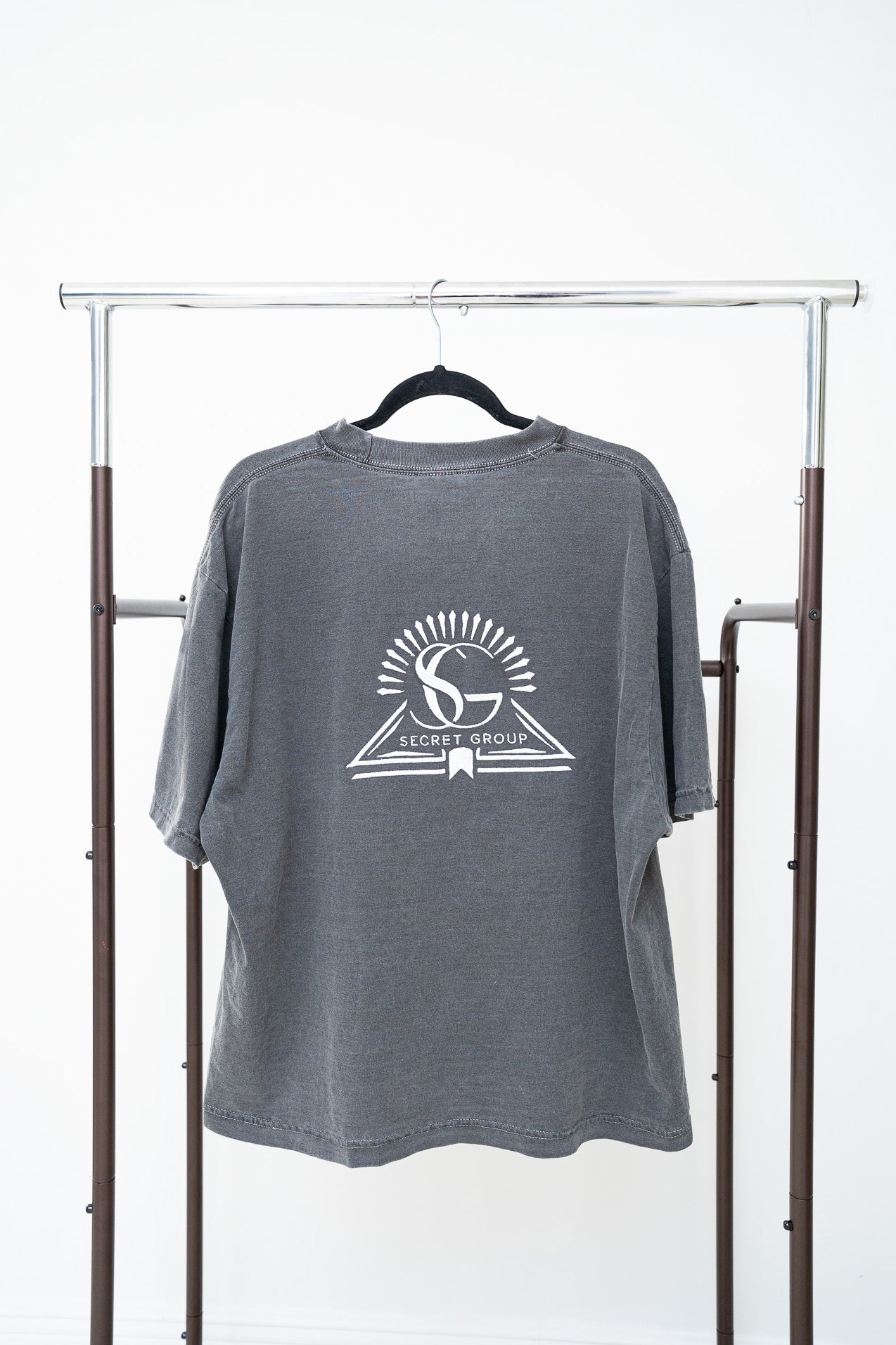 SG Embroidered Oversized Tee - gray